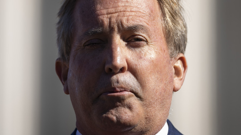 Ken Paxton blinking