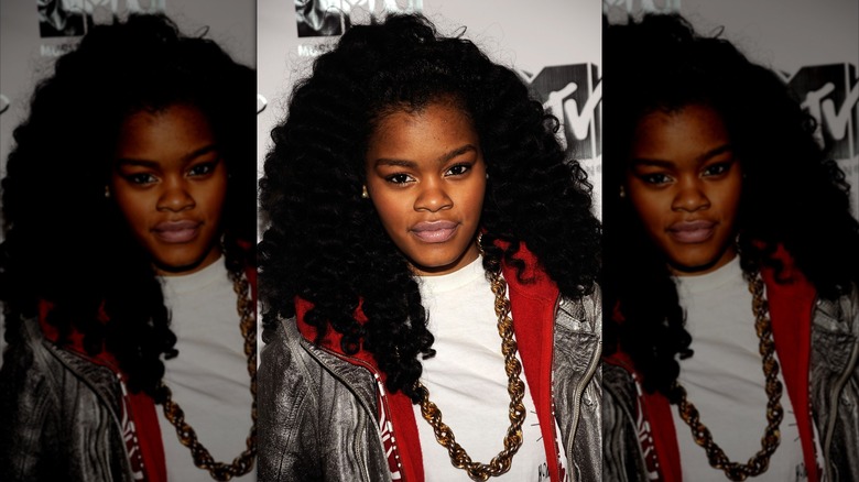 Teyana Taylor posing at an MTV event in 2008