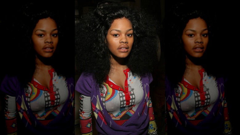 Teyana Taylor posing at the S.P.I.N. awards in 2006