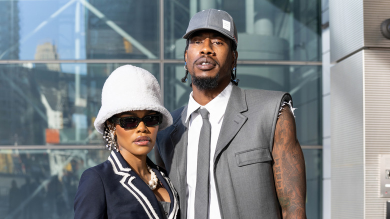 Teyana Taylor & Iman Shumpert at an event in 2022