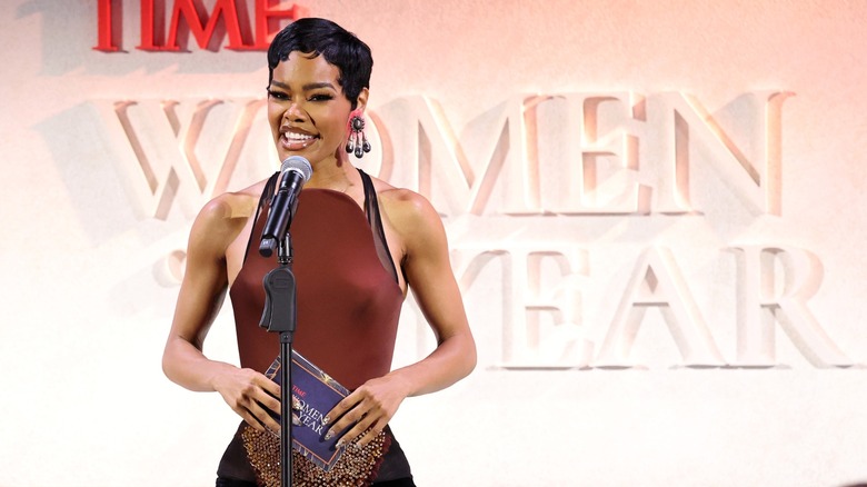 Teyana Taylor speaks at Time Magazine's Women of the Year ceremony