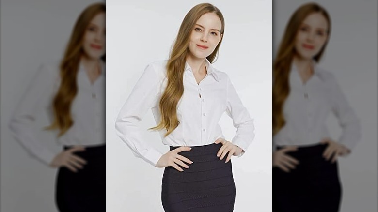 Benino's Women's Formal Work-Wear Shirt