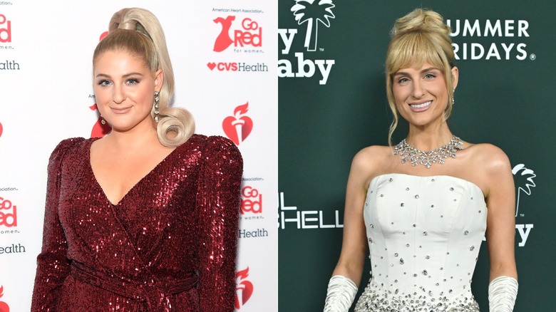 Split image of Meghan Trainor before and after GLP-1