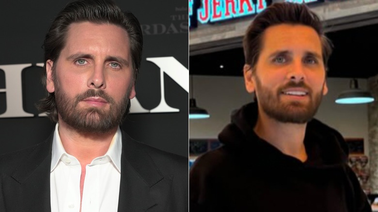 Split image of Scott Disick before and after GLP-1