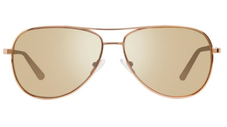 Gold aviator sunglasses
