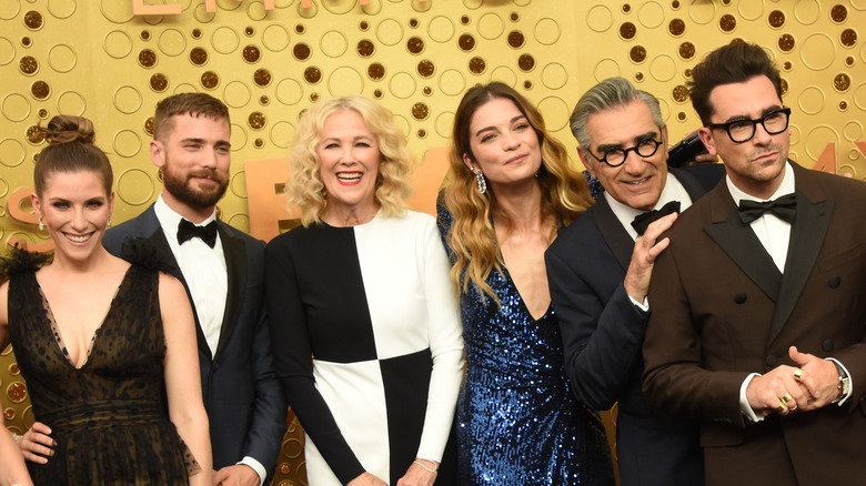 Cast of Schitt's Creek at the Emmy Awards