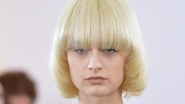 Model with a pageboy haircut