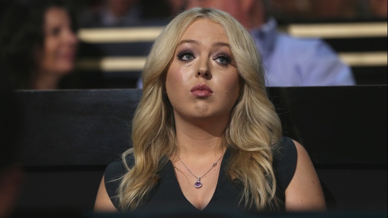 A closeup of Tiffany Trump