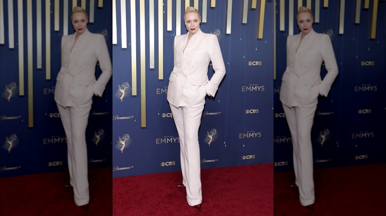 Gwendoline Christie posing