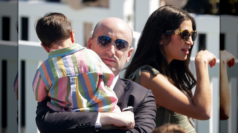 Stephen and Katie Miller with their son