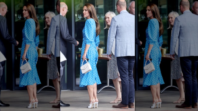 Catherine, Princess of Wales, and Prince William at the All English Tennis games in 2022