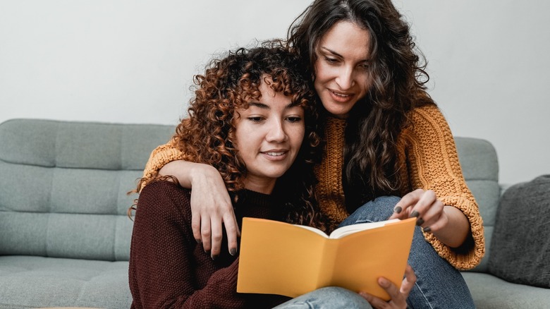 Couple reading together