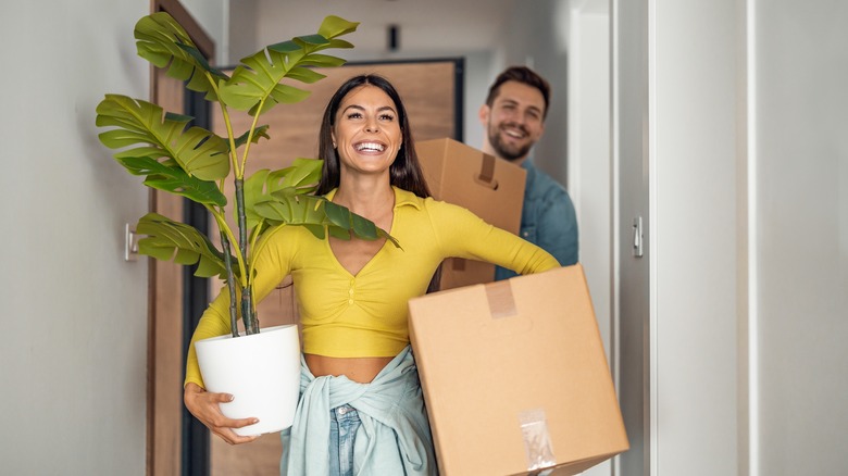 couple moving into new home