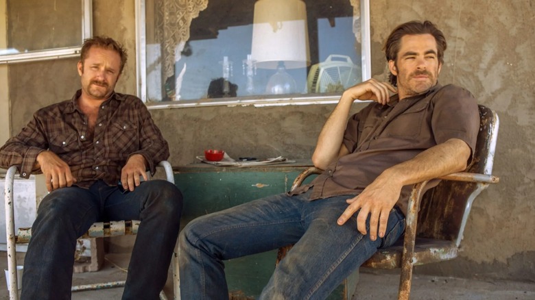 Ben Foster and Chris Pine acting in the 2016 crime drama 'Hell Or High Water'