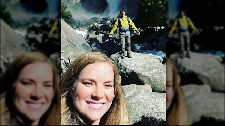 Cindy Busby and Tyler Harlow outdoor selfie