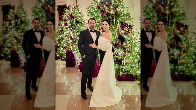 Anna Paulina Luna and Andrew Gamberzky posing