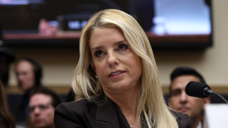Pam Bondi glaring