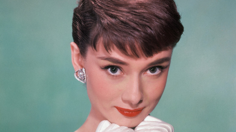 Audrey Hepburn posing 