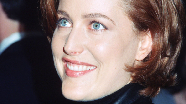 Gillian Anderson on the red carpet 