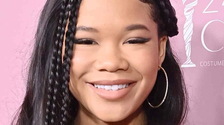 Storm Reid smiling