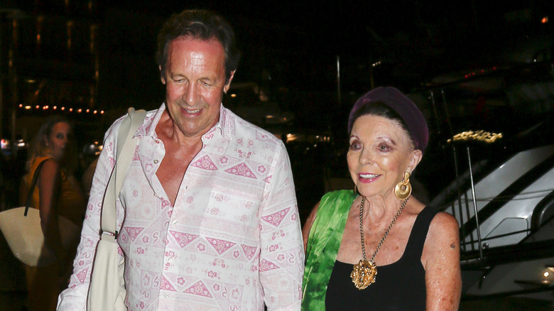 Joan Collins (right) and Percy Gibson (left) in France in 2026