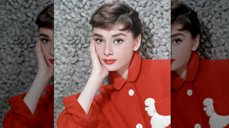 Audrey Hepburn poses for a photo circa 1957