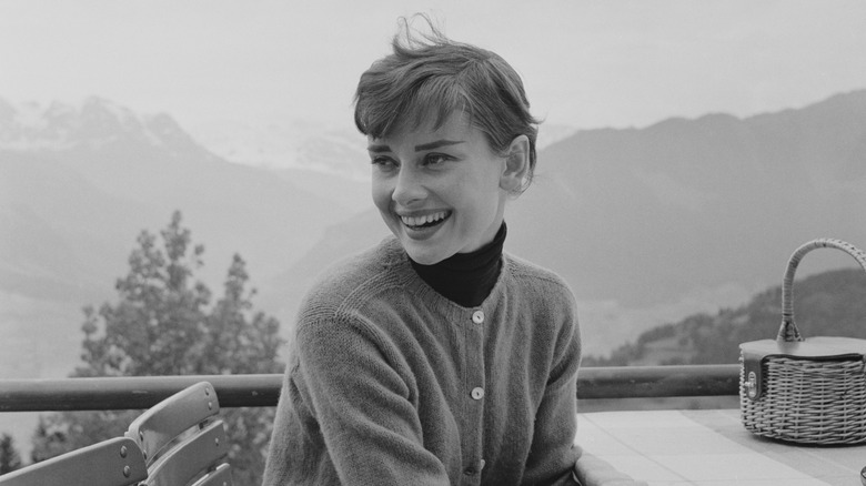 Audrey Hepburn poses for a photo circa 1955