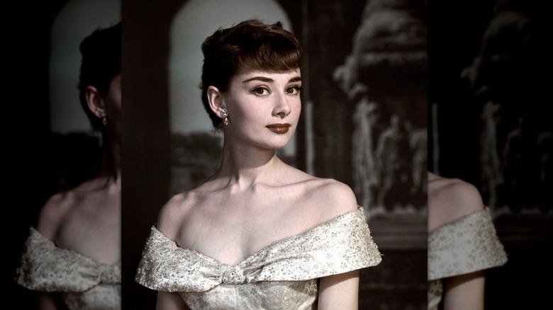 Audrey Hepburn poses for a publicity photo for 1953's "Roman Holiday"