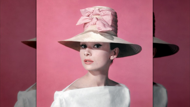 Audrey Hepburn poses for a publicity photo for 1957's "Funny Face"