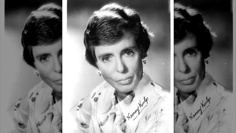 Black and white photo of Nancy Kulp