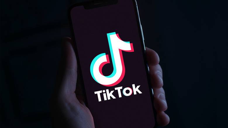 TikTok on a phone