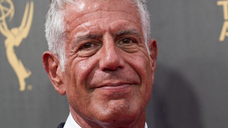 Anthony Bourdain on Emmys red carpet