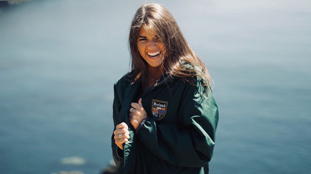 Madison Prewett laughing while on vacation