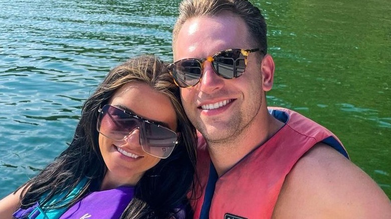 Adam Gottschalk and Raven Gates smile together