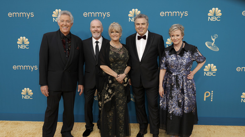 Brady Bunch castmembers Barry Williams, Mike Lookinland, Susan Olsen, Christopher Knight, and Eve Plumb