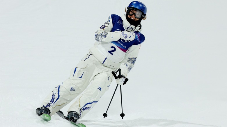 Eileen Gu competing at the 2026 Winter Olympics