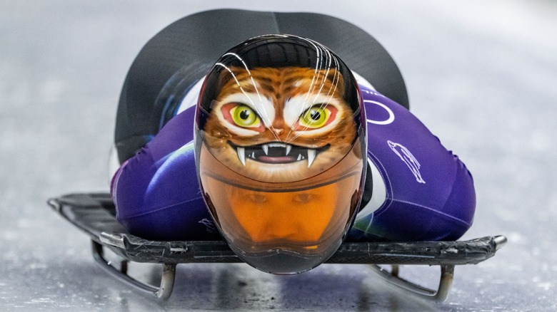 Sujung Hong competing in the skeleton heat in 2026