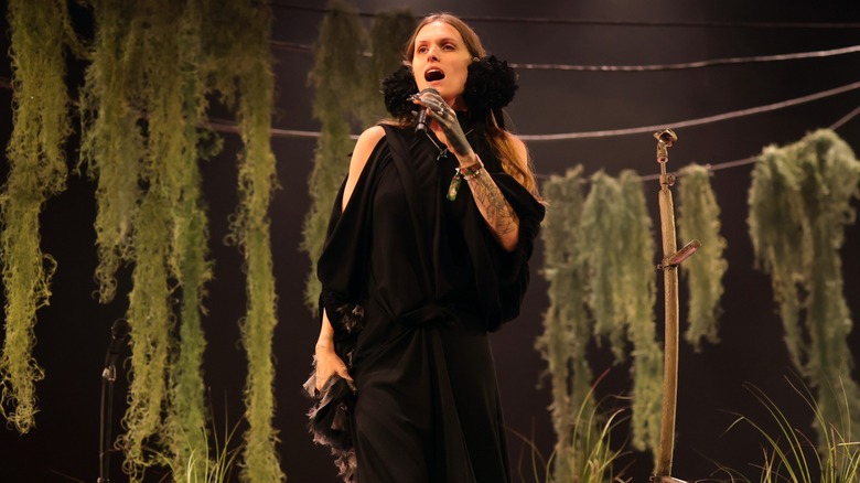 Ethel Cain performing in Coachella's Mojave tent in 2026
