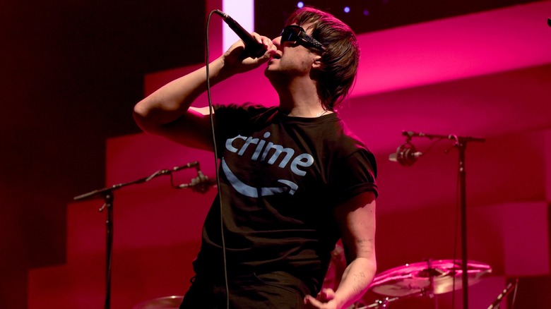 Julian Casablancas performing on the Coachella stage in 2026