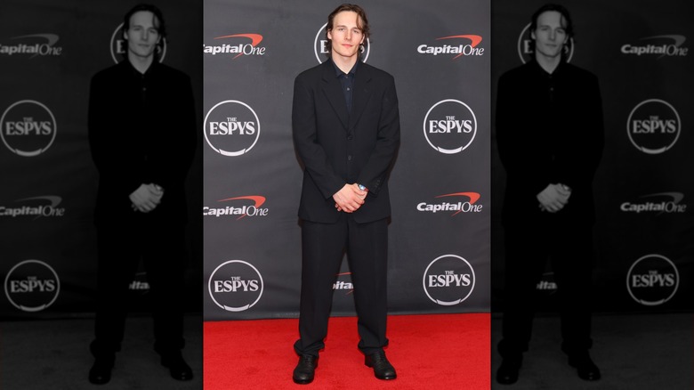 Tyler Kolek in a black suit on the 2026 ESPYs red carpet