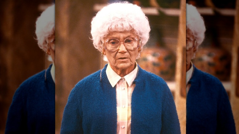 Estelle Getty as Sophia Petrillo on "The Golden Girls"