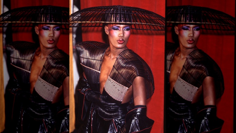 Grace Jones attending the 1983 Grammy Awards.