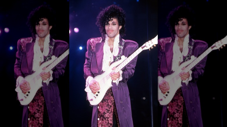 Prince performing Purple Rain on tour in 1984.
