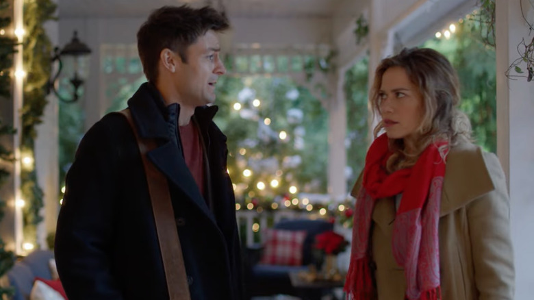 Bethany Joy Lenz and Tyler Hynes in An Unexpected Christmas