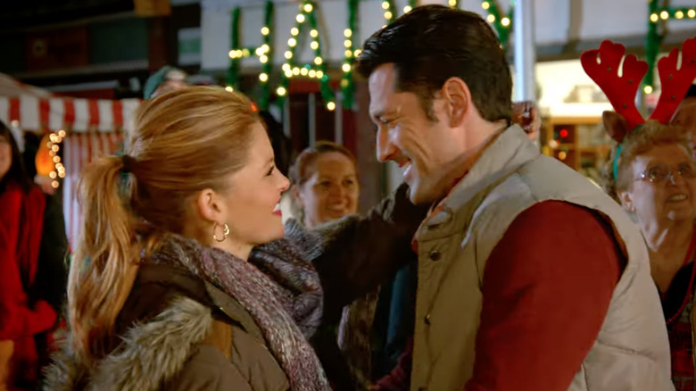 Candace Cameron Bure and David O'Donnell in Christmas Under Wraps