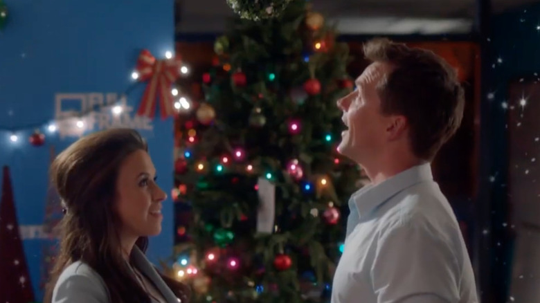 Lacey Chabert and Paul Greene in A Wish for Christmas