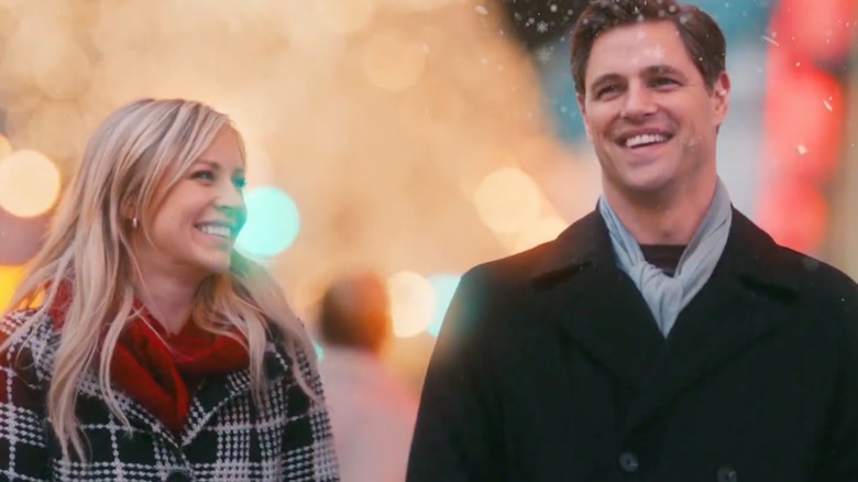Sam Page and Tara Holt in The Perfect Christmas Present