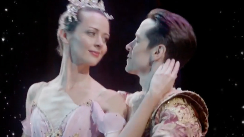 Amy Acker and Sascha Radetsky dancing in A Nutcracker Christmas