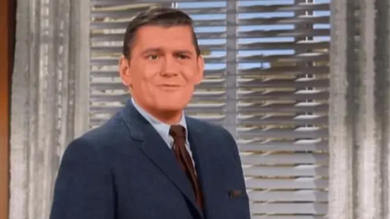 Dick York wearing a suit