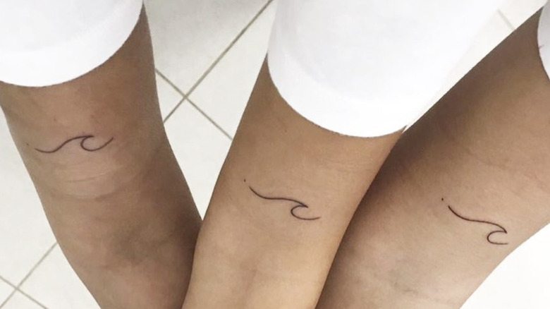Buy 4 Simple Wave Temporary Tattoos  Beach Temporary Tattoo  Online in  India  Etsy